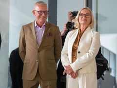 Podnikatel Rudolf Kasper s manželkou Renatou na slavnostním otevření EPO1.