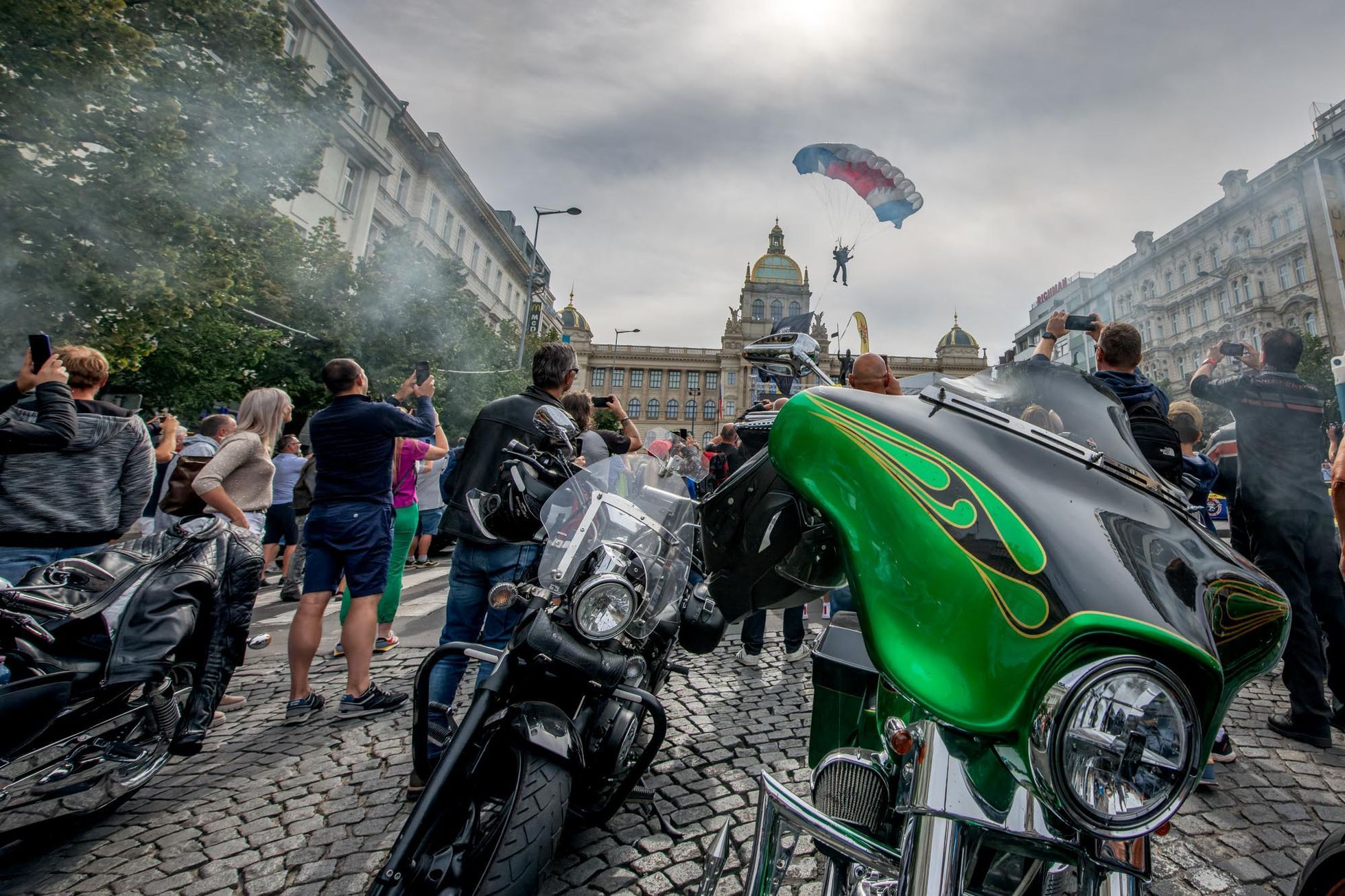 Harley Days Praha, září 2022, jízda Prahou