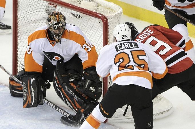 Devils - Flyers, 3. zápas Stanley Cup (Bryzgalov, Parise)