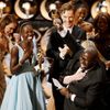 Director and producer McQueen celebrates after accepting the Oscar for best picture for his film &quot;12 Years a Slave&quot; at the 86th Academy Awards in Hollywood
