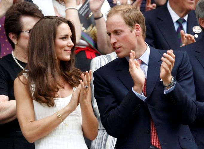 Wimbledon 2011 - princ William a Kate