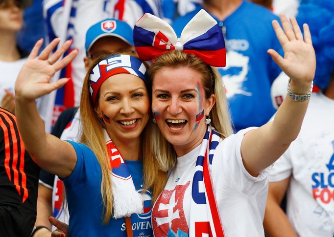 Euro 2016, Slovensko-Anglie: slovenské fanynky