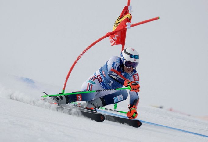 Alpine Skiing - FIS Alpine Ski World Cup - Men's Giant Slalom - Soelden, Austria - October 29, 2023 Norway's Henrik Kristoffersen in action during the first run REUTERS/L