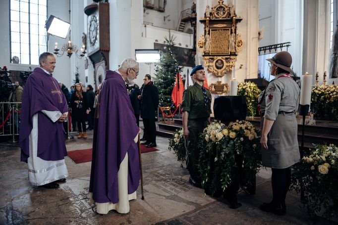 Pohřeb starosty Gdaňsku Pawla Adamowicze.