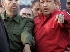 S venezuelským prezidentem Hugo Chávezem.
