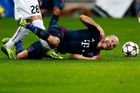 Robben si zranil koleno, Bayernu bude chybět šest týdnů