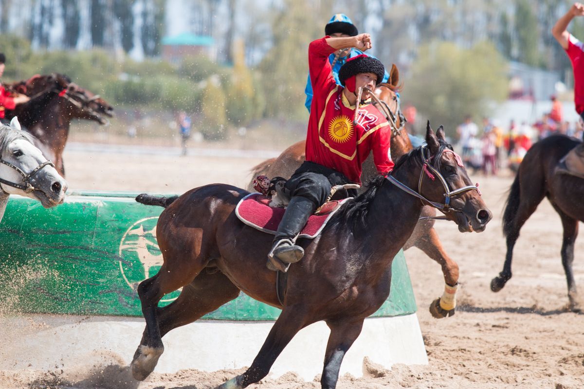 kok boru, Světové nomádské hry, Kyrgyzstán - Kazachstán