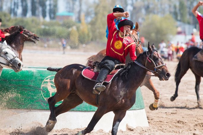 kok boru, Světové nomádské hry, Kyrgyzstán - Kazachstán