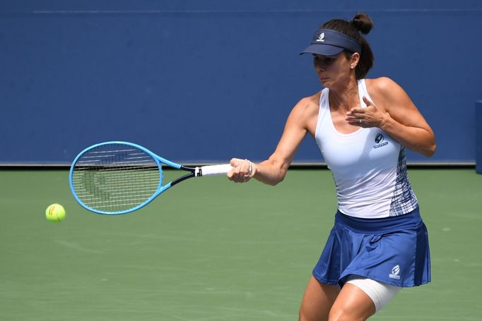 Cvetana Pironkovová ve čtvrtfinále US Open 2020.