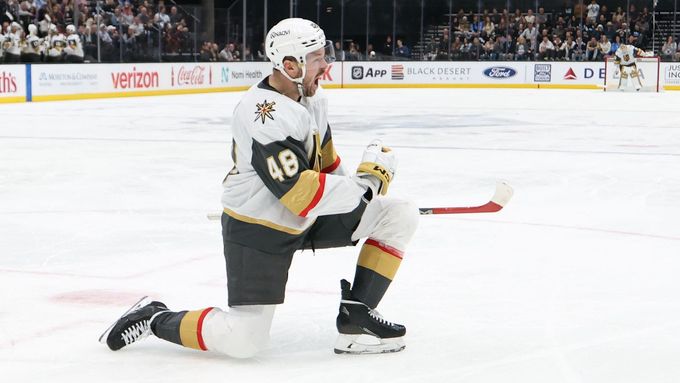 Hattrick Tomáše Hertla v utkání Vegas proti Los Angeles (9. 3. 2025)