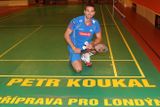 Zázemí pro přípravu na olympijské hry v Londýně měl badmintonista Petr Koukal, jak vidno skvělé.