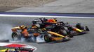 Kolize Landa Norrise a Maxe Verstappen ve VC Rakouska F1 2024