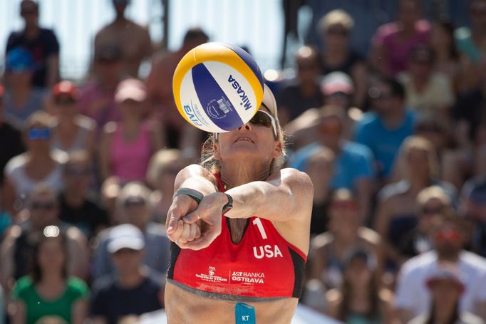 plážový volejbal, Světový okruh 2019, Ostrava, Kerri Walsh Jenningsová z USA