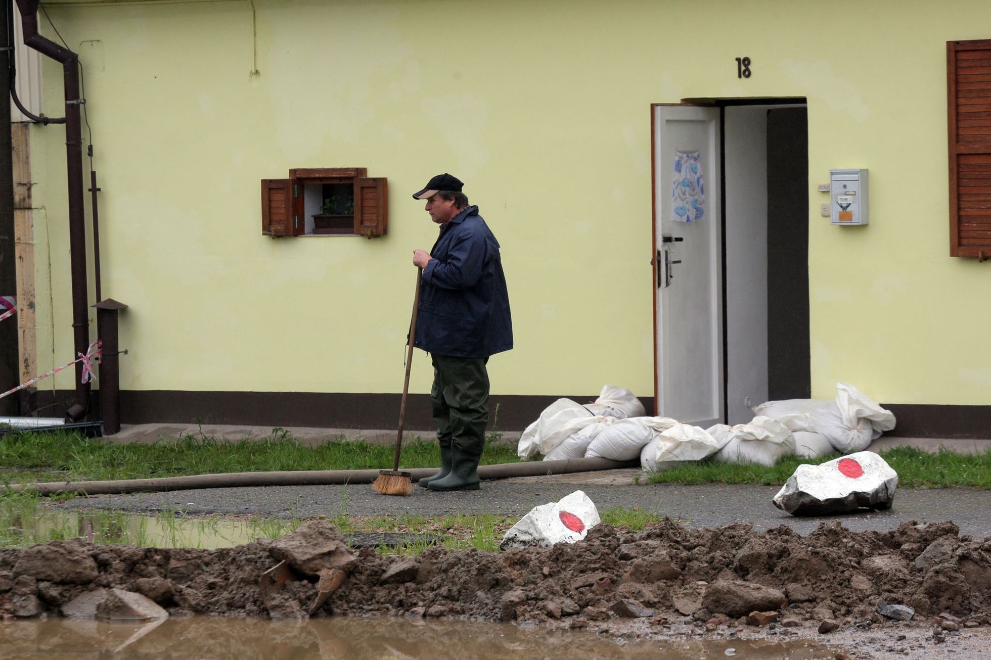 Povodně na Úslavě ve Starém Plzenci