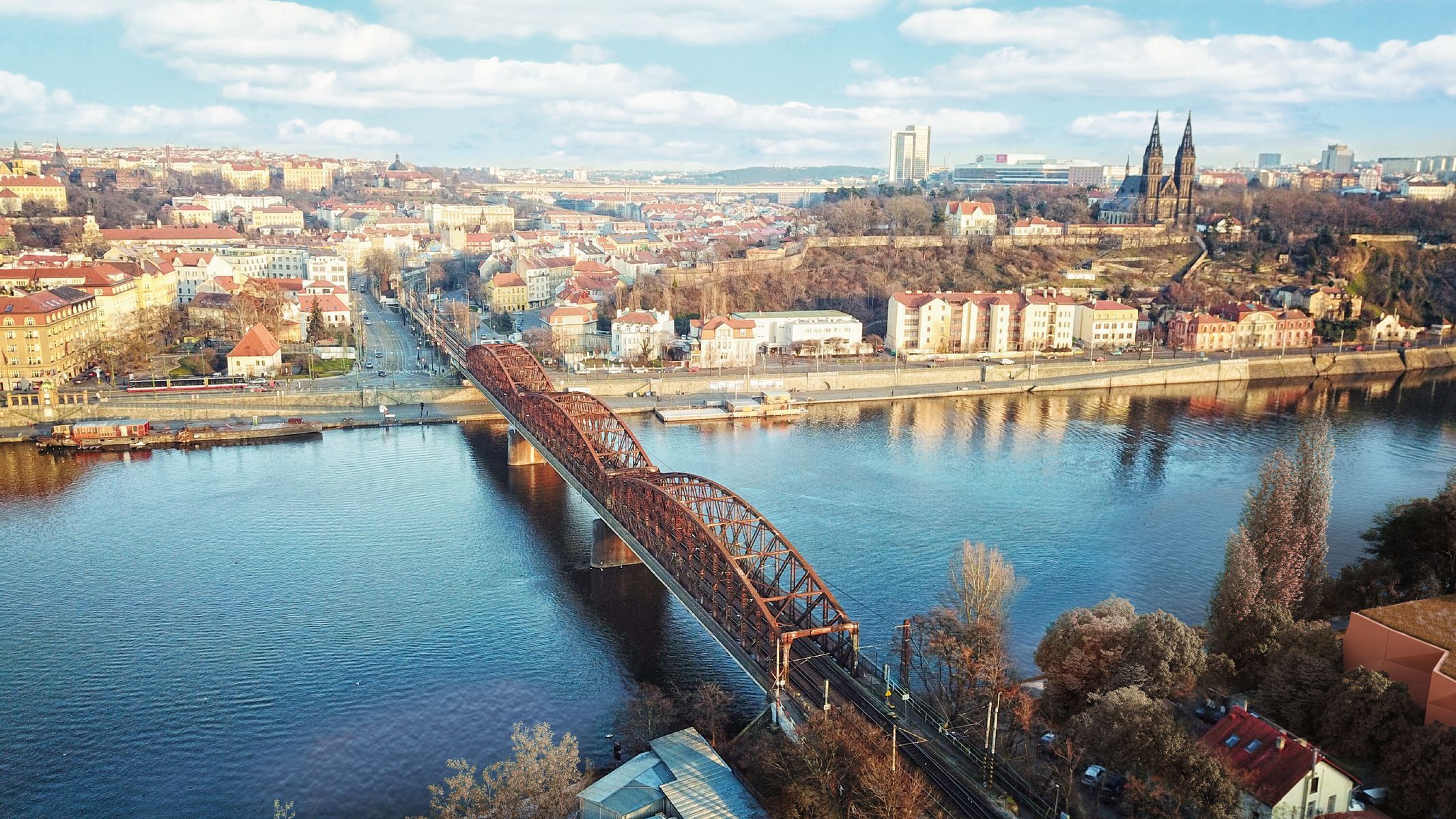 Vyšehrad, most, železniční most, stavba, rekonstrukce, demolice, iniciativa, debaty, vizuliazace