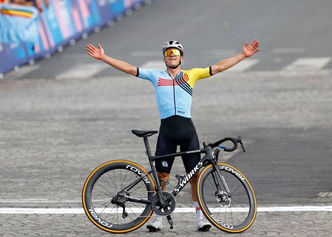 Remco Evenepoel na OH 2024 v Paříži