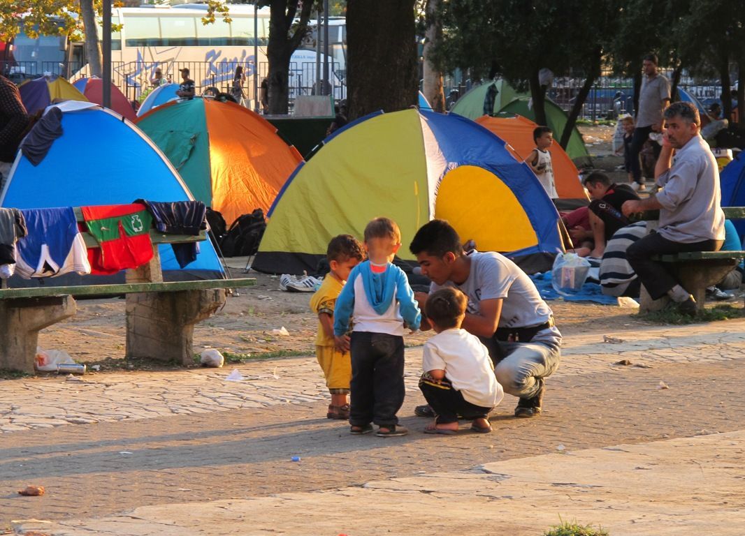Uprchlický tábor v Bělehradu