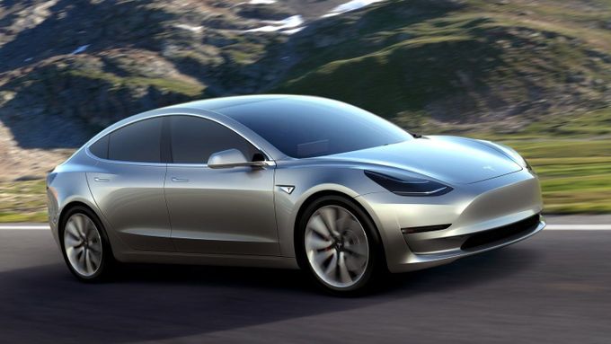 Tesla Model 3 - koncept.