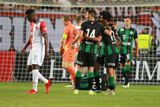 Po skončení zápasu se tak mohli radovat hráči Ferencvárose,...
