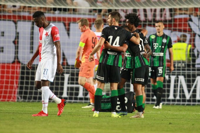 Smutek Slavie a radost Ferencvárose po odvetě 3. předkola LM Slavia - Ferencváros