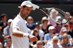Vzteklý Djokovič se pustil do křížku se sudím. Trávu přece neničím, bránil se