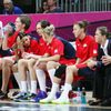 České basketbalistky v utkání skupiny A s Chorvatskem na OH 2012 v Londýně.