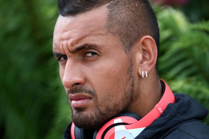 Tennis - Wimbledon - All England Lawn Tennis and Croquet Club, London, Britain - July 3, 2019  Australia's Nick Kyrgios poses before practice  REUTERS/Hannah McKay