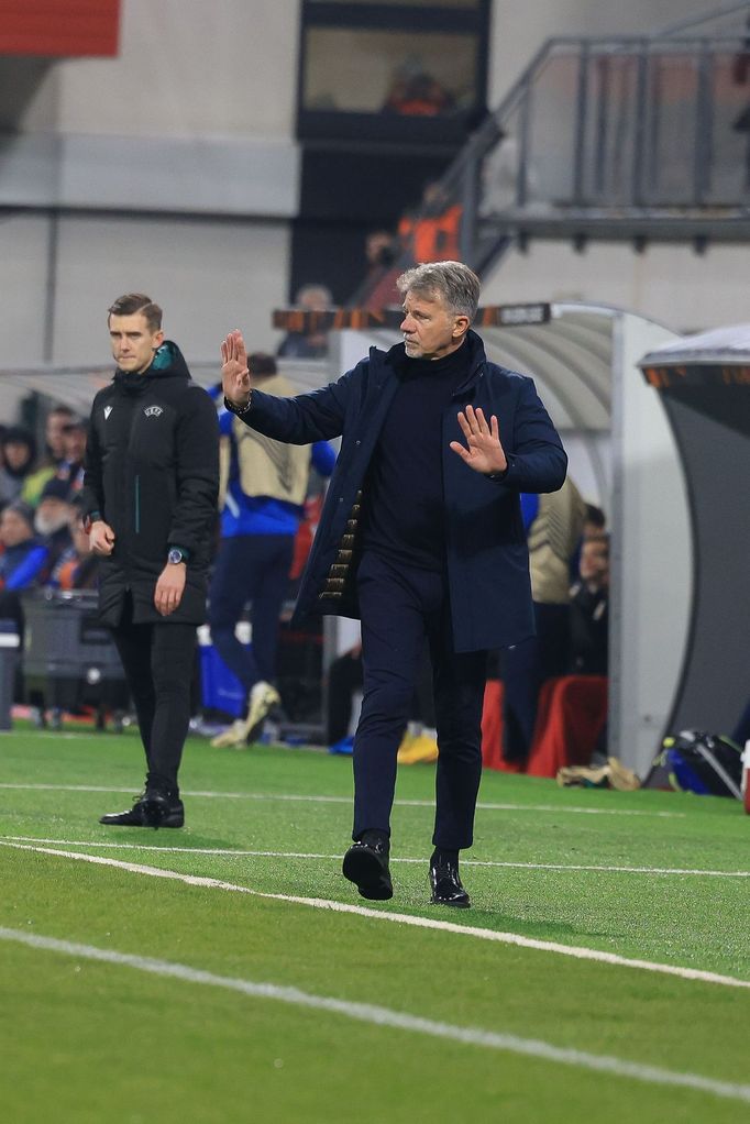 Marco Baroni v zápase EL Viktora Plzeň - Lazio