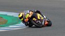 Filip Salač na motocyklu Moto2 v barvách ELF Marc VDS Racing Teamu při testech před sezonou 2025