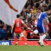 PL, Arsenal-Chelsea: Theo Walcott slaví gól na 2:0
