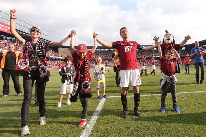 Sparta vs. Olomouc, loučící se David Lafata