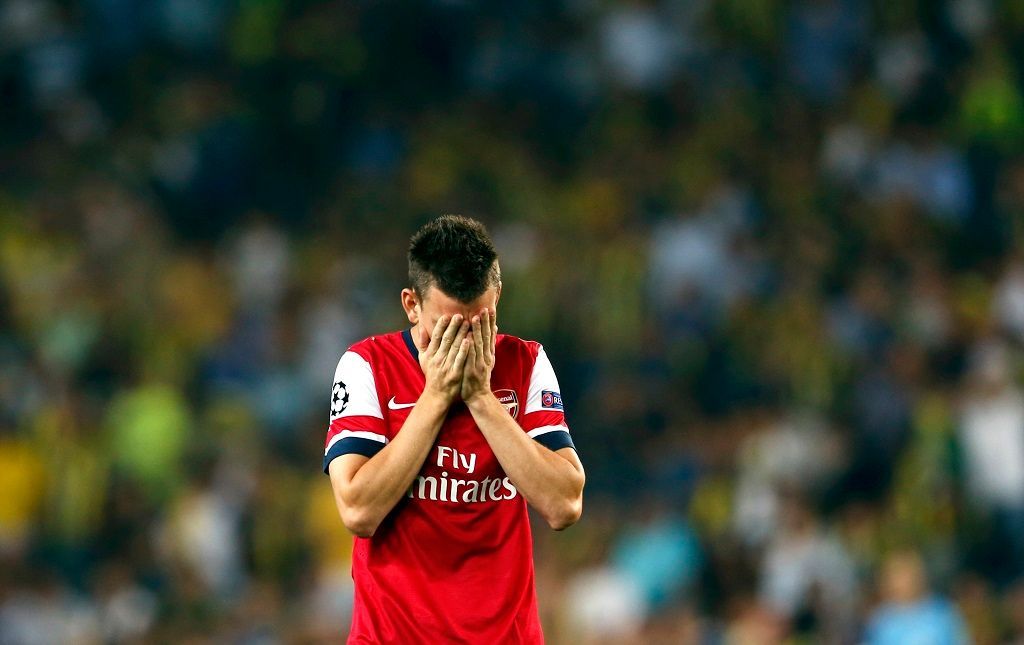 Fenerbahce vs. Arsenal, play off Ligy mistrů (Koscielny)