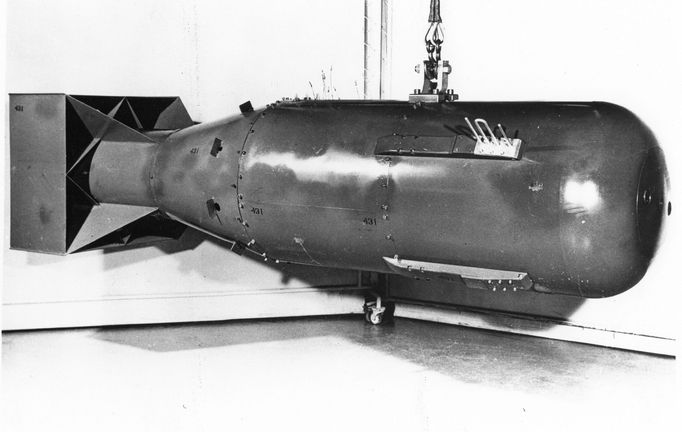 Atomová bomba Little Boy, kteru Američané svrchli na Hirošimu.