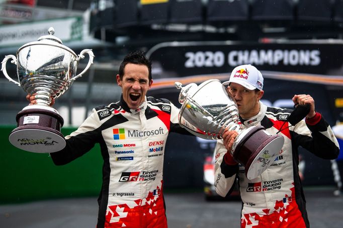 Rallye Monza 2020: Sébastien Ogier (vpravo) a Julien Ingrassia, Toyota Yaris WRC