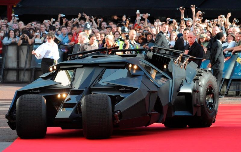 Premiéra Dark Knight v Londýně, Batmobile