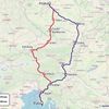 Mapa Chorvatsko - trasy 2019