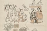 Cortés a Malinche na malbě neznámého umělce. Díky indiánské dívce se mohl Cortéz s Aztéky dorozumět. To žádný jiný dobyvatel na americkém kontinentě neuměl, i Francisco Pizzaro při dobývání incké říše používal pouze posunky.