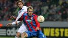 Fotbal, Evropská liga, Plzeň - Neapol: Daniel Kolář (vpravo)