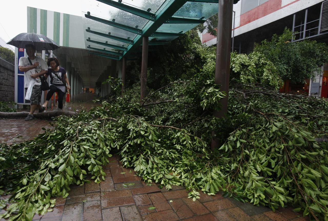 Foto: V Hong Kongu řádil tajfun