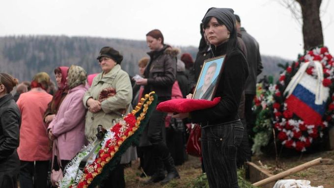 Obrazem: Loučení s oběťmi důlního neštěstí na Sibiři