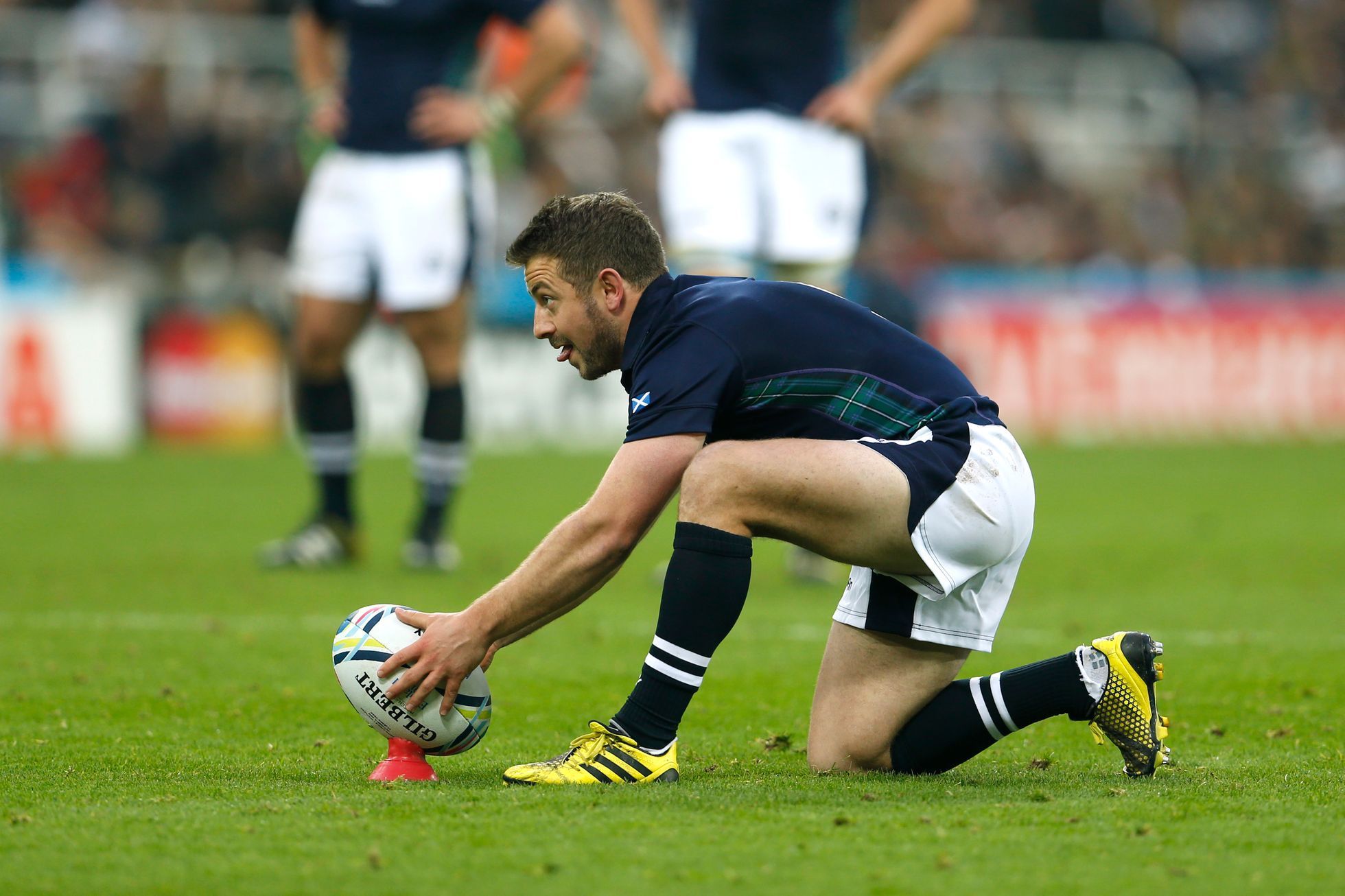 Jihoafrická republika proti Skotsku na MS v rugby 2015 (Greig Laidlaw)