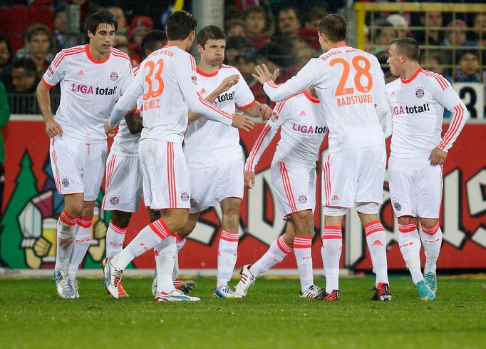 Freiburg - Bayern Mnichov (hosté slaví první branku)