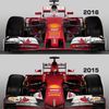 F1. Ferrari SF15-T (2015) vs.SF16-H (2016)