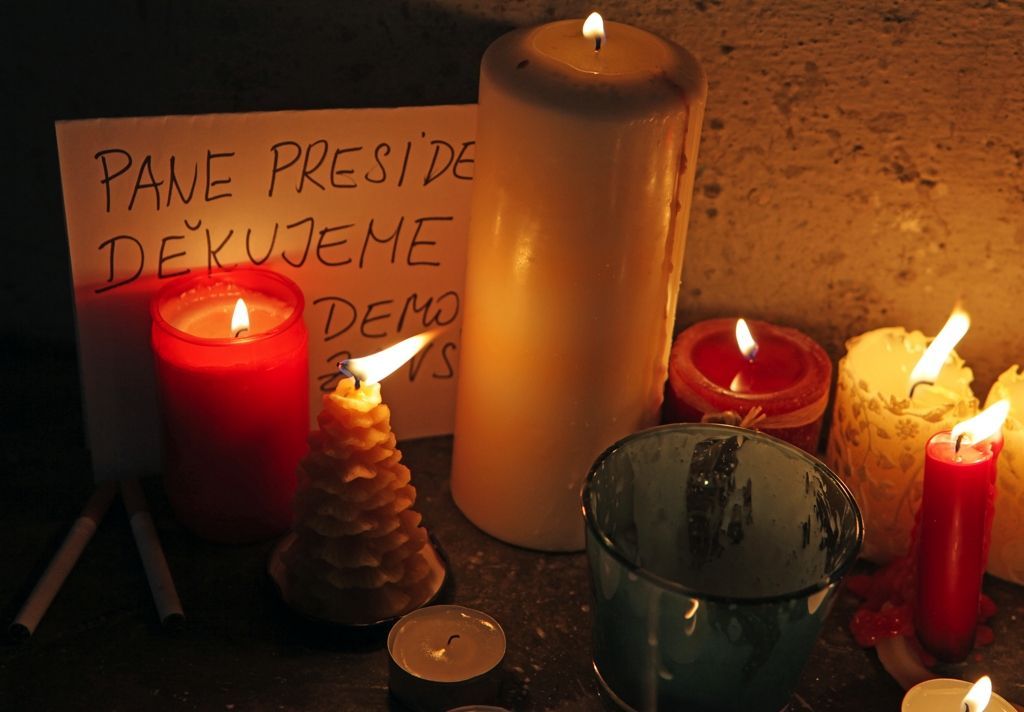 václav Havel zemřel - Národní třída