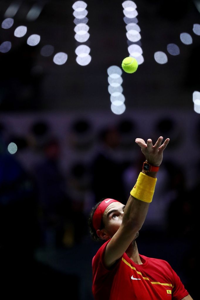 Tennis - Davis Cup Finals - Final - Caja Magica, Madrid, Spain - November 24, 2019   Spain's Rafael Nadal in action during his match against Canada's Denis Shapovalov   R