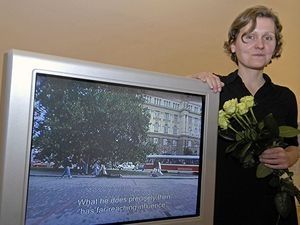 Barbora Klímová, vítězka Ceny Jindřicha Chalupeckého