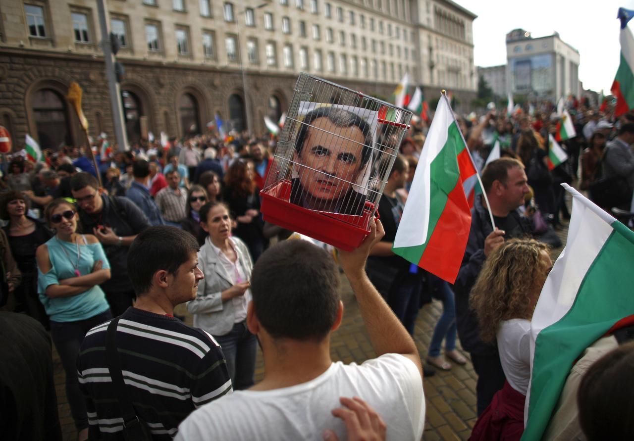 Bulharsko - protesty - Orešarský
