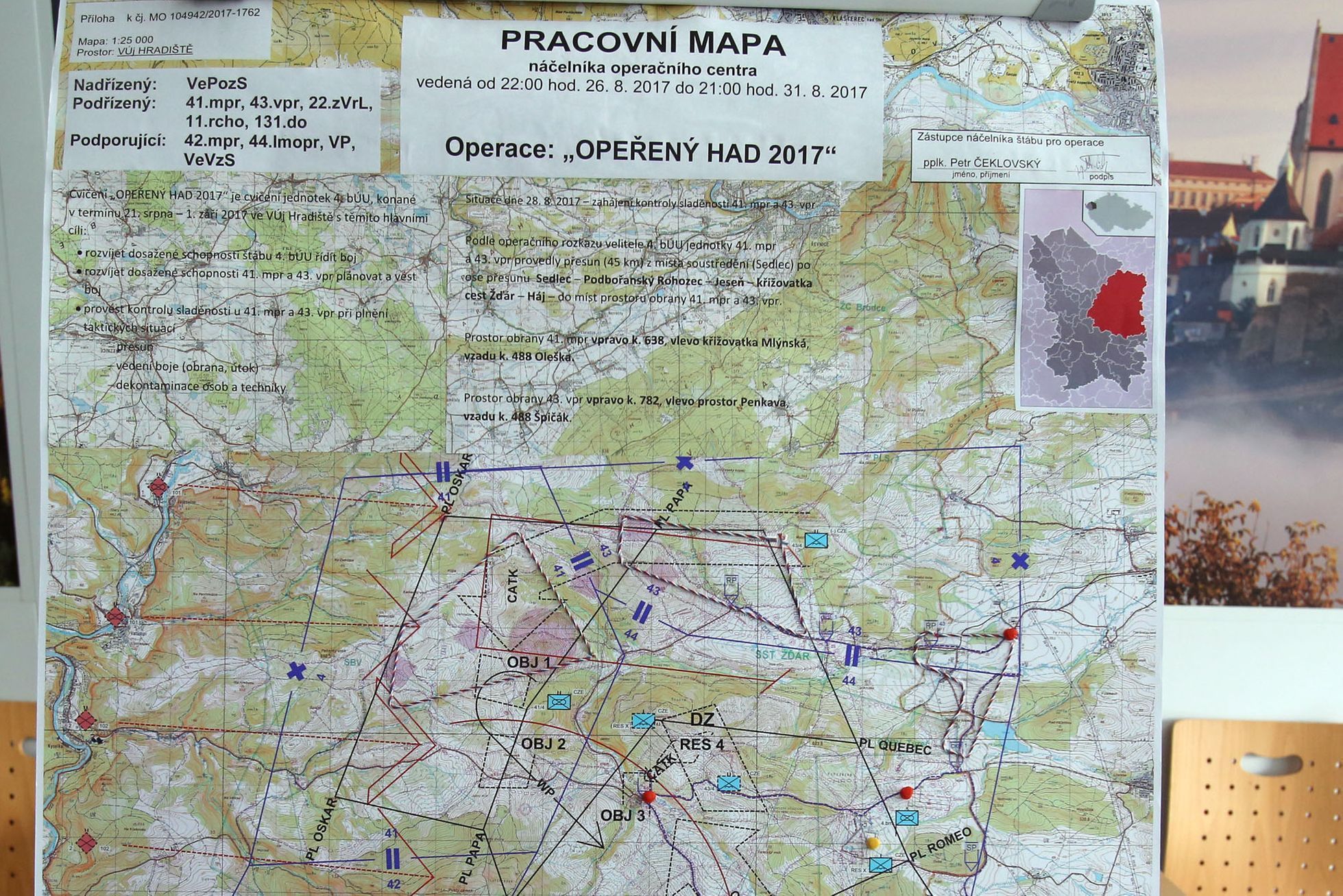 Cvičení Opeřený had 2017