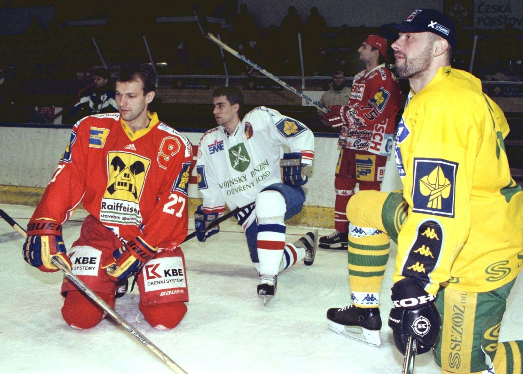 Utkání hvězd 2000 (Vladimír Vůjtek, Zbyněk Irgl, Václav Král a Jiří Dopita)