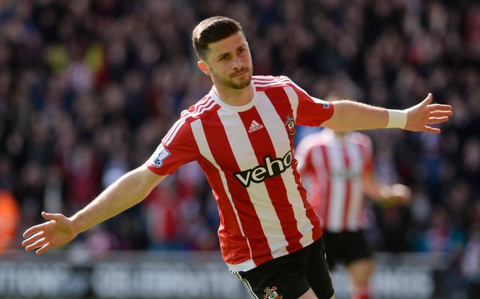 Shane Long slaví gól Southamptonu